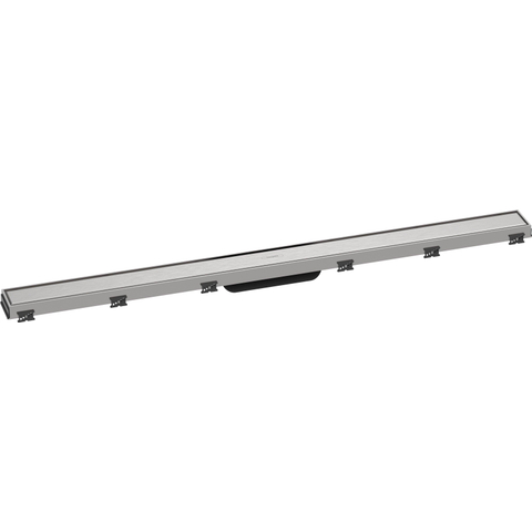 Hansgrohe RainDrain Match Douchegoot - 100cm - hoogte verstelbaar frame - brushed stainless steel SW1590421