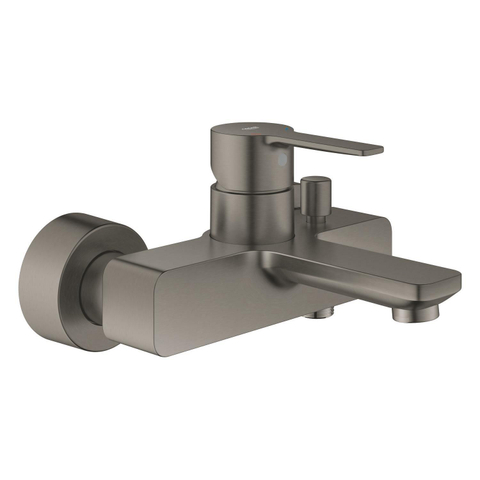 Grohe Lineare New Badkraan - met omstel - met koppelingen - HOH 15cm - brushed hard graphite (antraciet) SW523554