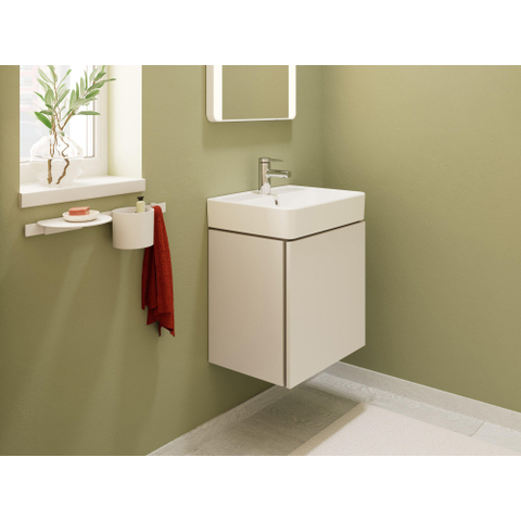 Hansgrohe Xanuia Q Wastafel/Fontein - 50x39cm - inbouw - 1 kraangat - met overloop - glans wit SW1165063