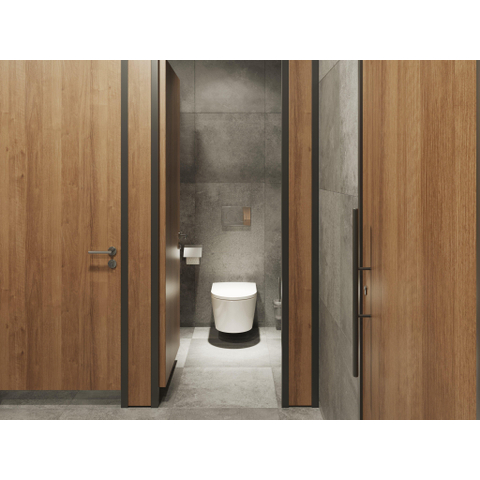 Hansgrohe AddStoris Q closetrolhouder - met klep - hoogglans chroom SW651136