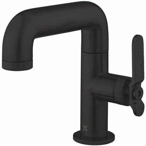 Crosswater Union Wastafelkraan - opbouw - enkel - gecoat zwart mat SW968254
