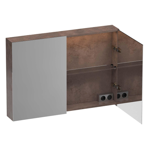 BRAUER Impress Deluxe spiegelkast – 99x70x15 cm – LED-verlichting – Erosion SW720934