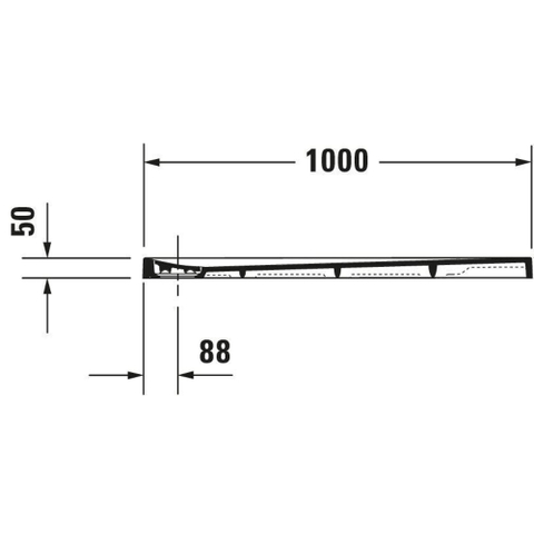 Duravit Stonetto Kunststof douchebak (Solid Surface) rechthoekig - 100x90x5cm - wit SW85967
