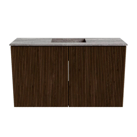 Mondiaz JOYA-DLUX 70cm toiletmeubel - kleur Walnut - Wastafel FAYE positie Midden 1 kraangat kleur Oza. SW1424557