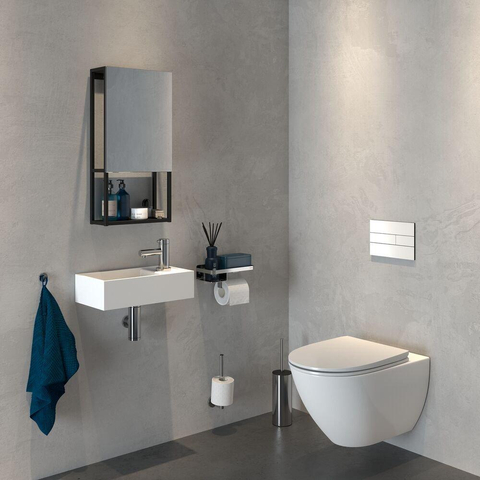 Tiger Caddy Toiletrolhouder met planchet Chroom SW877211