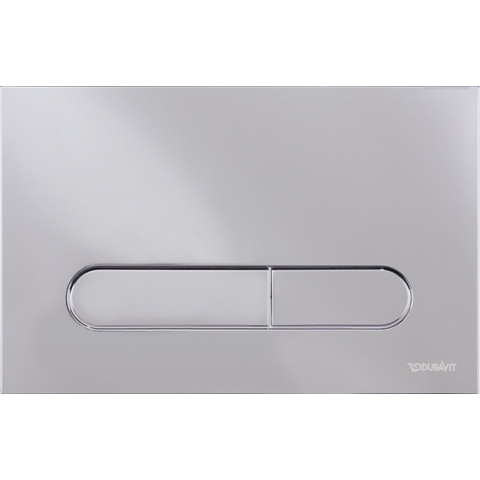 Duravit DuraSystemmechanische bedieningsplaat - voor wcs - 230x6.5x150.5mm - hoogglans chroom SW962922