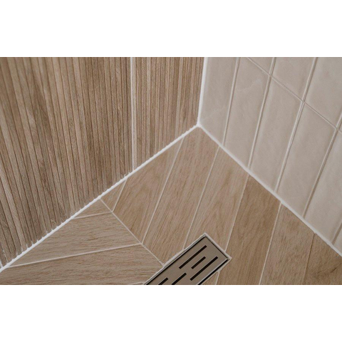 Terravito Elmare carrelage sol et mur - 7.5x45cm - 9mm - rectangulaire - R9 - effet bois - maple mat (beige) SW536606