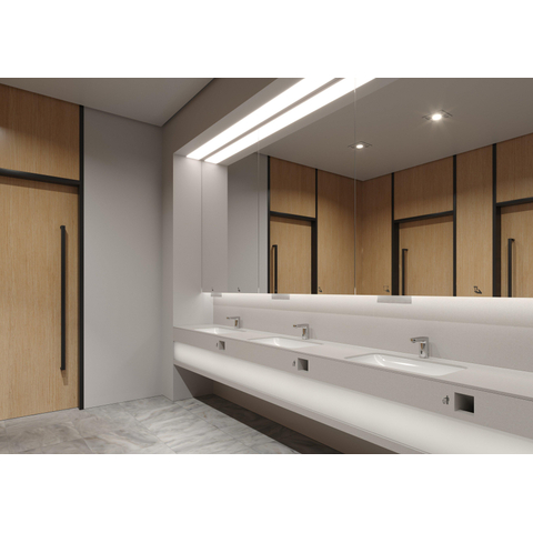 Hansgrohe Vernis Blend wastafelkraan elektronisch 6V warm water - hoogglans chroom SW651445