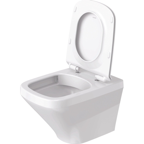 Duravit Durastyle WC suspendu à fond creux Rimless 37x54cm avec fixation cachée et abattant frein de chute blanc SW85523