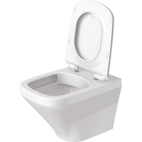 Duravit DuraStyle WC-zitting 43.3x35.9x4.3cm met softclose met quickrelease Kunststof wit Glanzend SW68351
