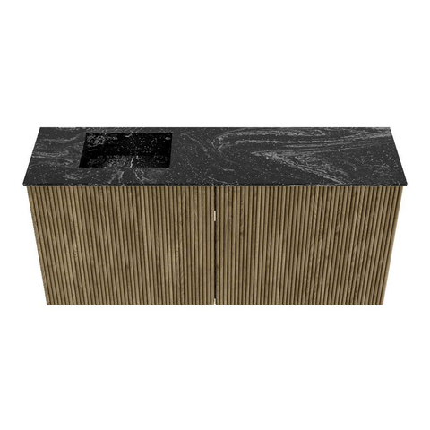 Mondiaz JOYA-DLUX 90cm toiletmeubel - kleur Dusk - Wastafel FAYE positie Links 1 kraangat kleur Lava. SW1423247