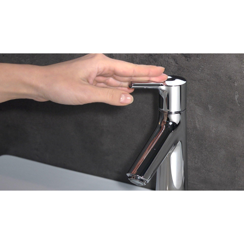 Hansgrohe Talis S wastafelkraan - 100 met waste - hoogglans chroom SW29012