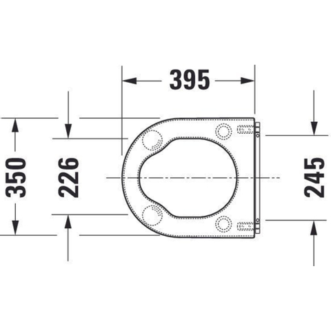 Duravit Starck 3 Vital WC-zitting - 41.6x37.1x4.6cm - Kunststof wit Glanzend TWEEDEKANS OUT14441