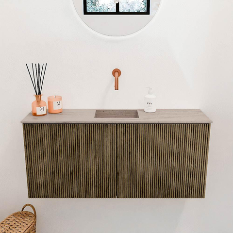 Mondiaz JOYA-DLUX 90cm toiletmeubel - kleur Dusk - Wastafel FAYE positie Midden Zonder kraangat kleur Saba. SW1426061