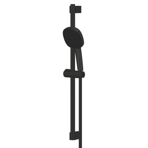 Grohe Tempesta Cube 110 Glijstangset - 60cm - vierkante handdouche - 2 straalsoorten - gladde doucheslang - matte black (mat zwart) SW1077331