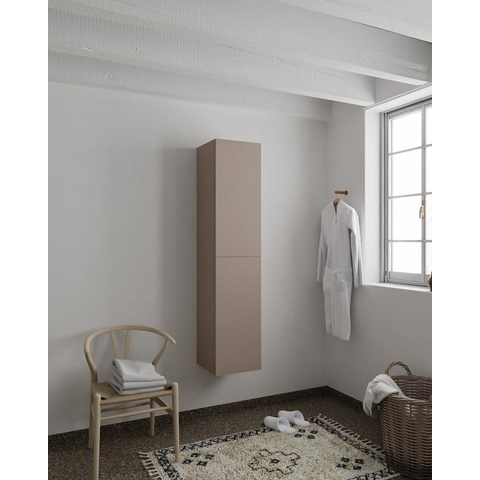 MONDIAZ BEAM Armoire colonne - 160cm - 2 portes - Smoke SW411407