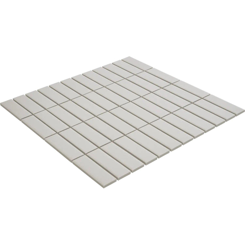 The Mosaic Factory London mozaïektegel - 30x30cm - 6mm - rechthoek - R11 - mat super wit SW382561