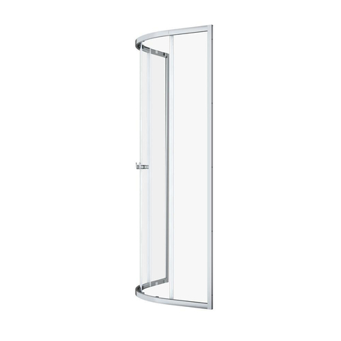 Sealskin Hooked Cabine de douche quart de cercle en quatre parties avec portes coulissantes 90x90x200 cm, verre de sécurité transparent 6 mm avec traitement anticalcaire chrome SW696359