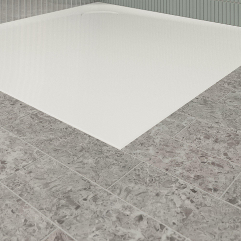 Villeroy & Boch Ecora douchebak - 100x100x3.5cm - hoekafvoer - white alpine (wit) SW1558900
