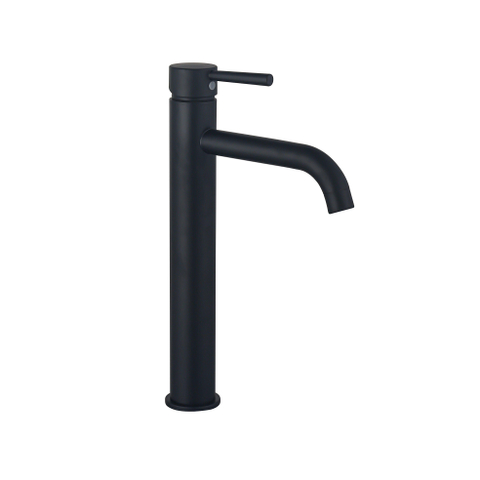 Fortifura Calvi Wastafelkraan - 33.9cm - verhoogd - opbouw - mat zwart SHOWROOMMODEL SHOW26996