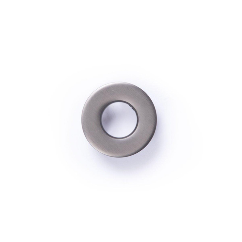 Fortifura Calvi Luxe Overloopring - 3cm - geschikt - voor wastafels - PVD - geborsteld gunmetal (antraciet) SW773494