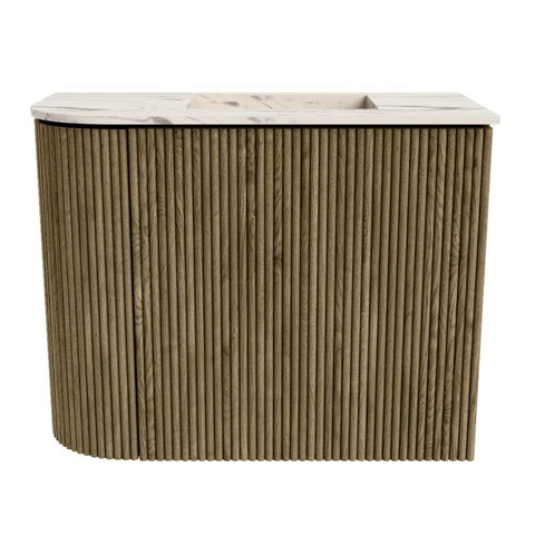 Mondiaz JOYA-DLUX 51.6cm toiletmeubel - ronding links kleur Dusk - Wastafel FAYE positie Rechts 1 kraangat kleur Nata. SW1425915