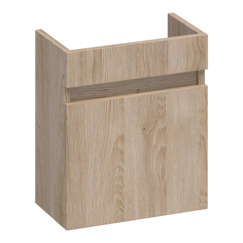 BRAUER Joy meuble sous-lavabo pour lave-mains - 40x45x22cm - 1 porte - sans poignée - ouverture à gauche - Sunlit SW522741