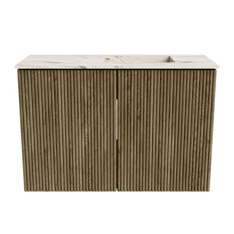 Mondiaz JOYA-DLUX 60cm toiletmeubel - kleur Dusk - Wastafel FAYE positie Rechts 1 kraangat kleur Nata. SW1425888
