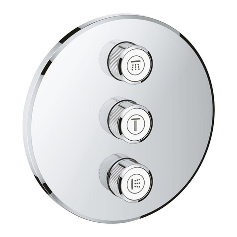 Grohe Grohtherm SmartControl Afdekset - thermostatisch - Supersteel (RVS) SW225098