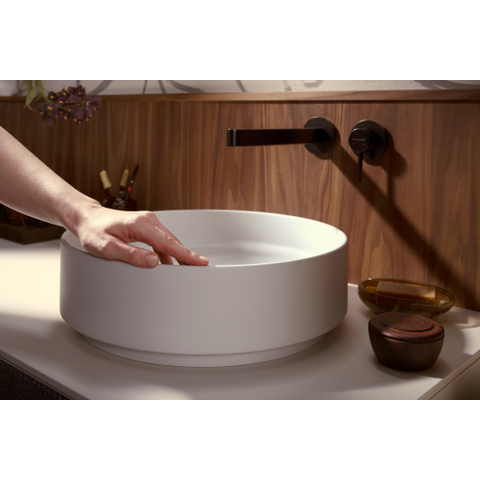 Hansgrohe Xuniva Waskom - 40x40cm - rond - zonder kraangat - zonder overloop - zand matt beige SW1413523