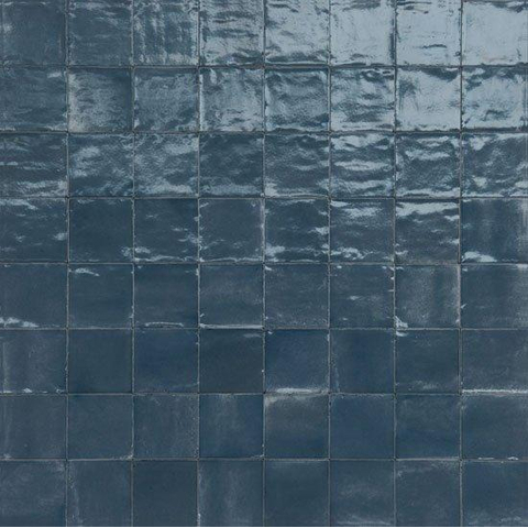 Ceralto Drapé Mural Wandtegel - 15x15cm - 10.0mm - Blu SW669925