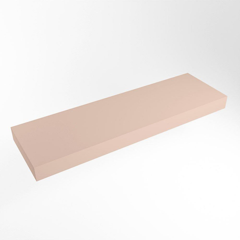 Mondiaz TOP 51 Vrijhangend Topblad - 170x51x12cm - geschikt voor waskom - Solid surface - Rosee SW1021320