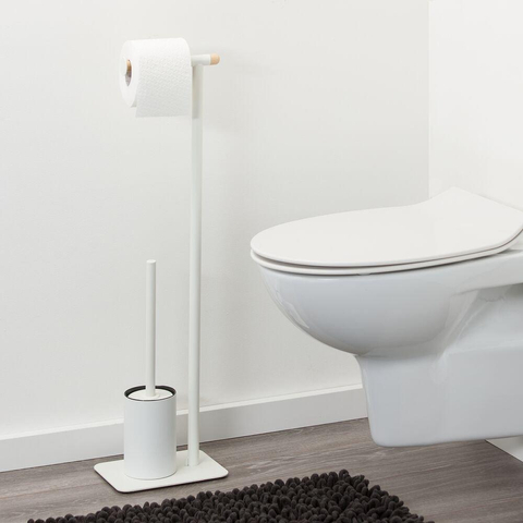 Sealskin Brix Toiletbutler Metaal/Hout Wit SW196158