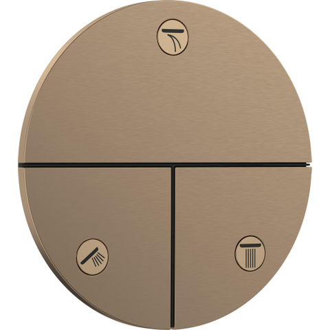 Hansgrohe ShowerSelect Comfort S Mitigeur de douche encastré pour 3 fonctions bronze brossé SW918061
