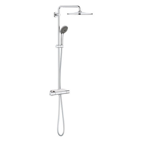 Grohe Vitalio Joy opbouw regendoucheset – thermostatisch – Ø31 cm hoofddouche – glijstang 112 cm – zeepschaal – chroom SW568372