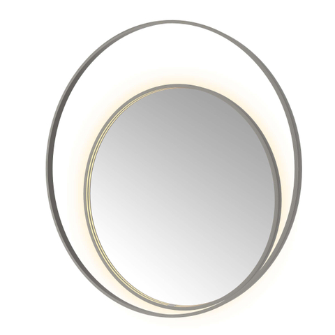 Hotbath &MORE Spiegel Round2 - 120x120cm - direct en indirect LED - spiegelverwarming - dimbaar - met afstandsbediening - PVD - geborsteld gunmetal antraciet SW1245676