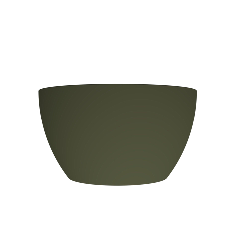 Arcqua Olivia Waskom - 22x22cm - rond - opbouw - mat groen SW1447201