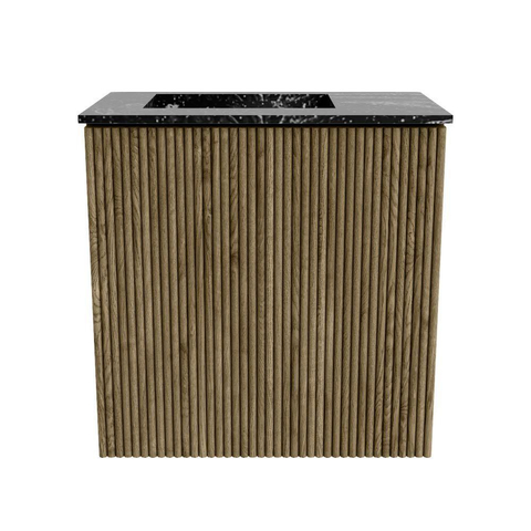Mondiaz JOYA-DLUX 40cm toiletmeubel - kleur Dusk - Wastafel FAYE positie Links Zonder kraangat kleur Lava. SW1423221