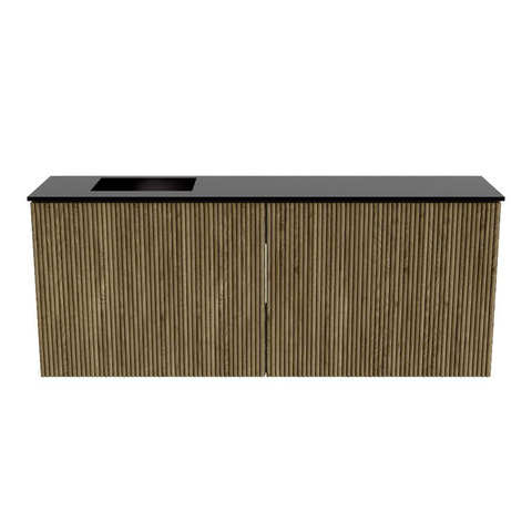 Mondiaz JOYA 100cm meuble de toilette - couleur Dusk - Vasque FAYE position Gauche 1 trou de robinet couleur Urban. SW1421652