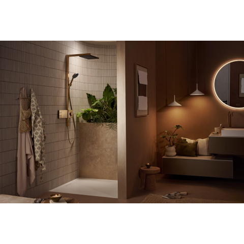 Hansgrohe Raindance alive Showerpipe - 210/340 2jet - ecosmart - thermostatische - thermostaat - geborsteld brons (brons) SW1387853