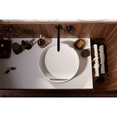 Hansgrohe Xuniva Waskom - 40x40cm - rond - zonder kraangat - zonder overloop - zand matt beige SW1413523