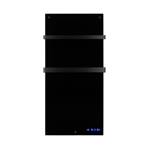 Eurom Sani 1000 Comfort Radiateur électrique 127x55cm - 1000 watt - wifi - verre - Noir SW976338