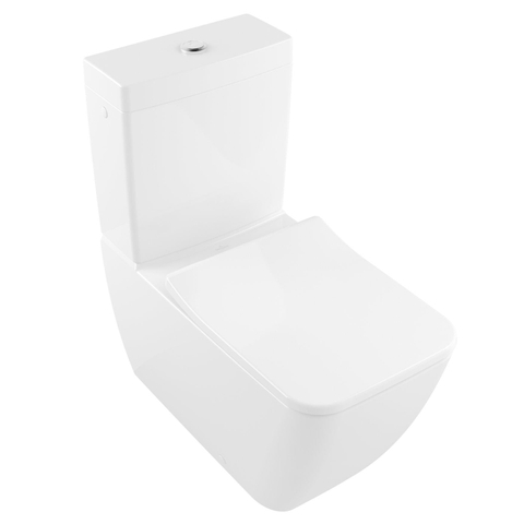 Villeroy & Boch venticello duoblokreservoir + binnenwerk - met zij en achtertoevoer - White Alpine (glans wit) 1025174