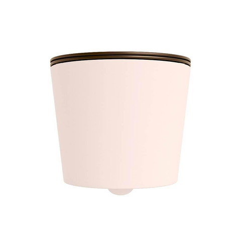 Mondiaz LAVIE WC suspendu – sans bride – 36 x 53 cm – avec abattant softclose – Rosee (rose), abattant Rust (brun) SW1208704