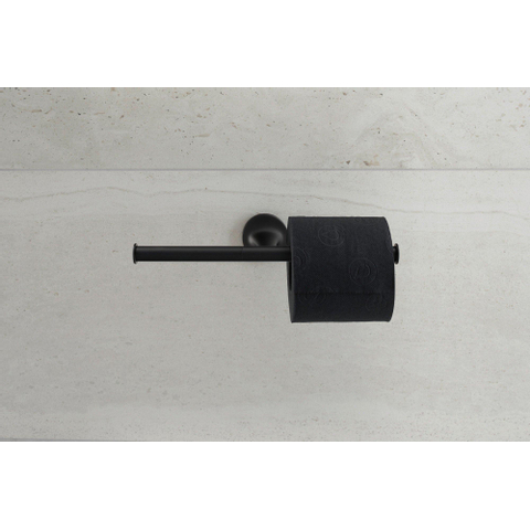 Duravit Starck T Toiletrolhouder - dubbel - zonder klep - mat zwart SW297075