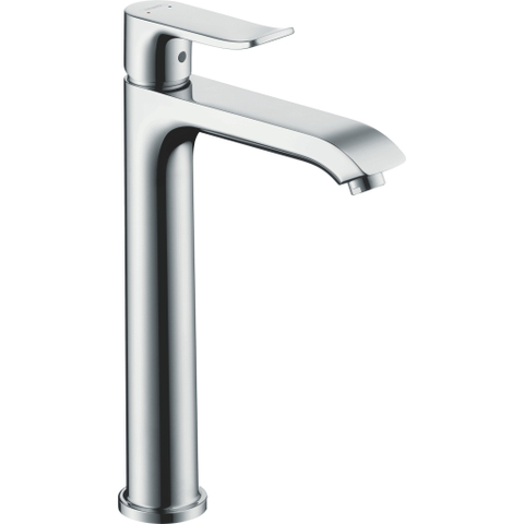 Hansgrohe Metris 1 greeps wastafelkraan - 200 met trekwaste - hoogglans chroom 0450932