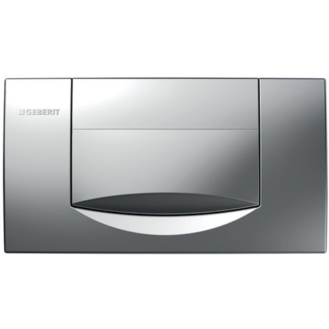 Geberit Jazzline 200F bedieningplaat - met frontbediening - voor toilet - 34x18.5cm - mat chroom GA75810