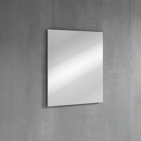 Saniclass Chaci PLUS Meuble de salle de bain - 60x86x46cm - lavabo en céramique blanc - 1 vasque - sans trous de robinet - 3 tiroirs - miroir rectangulaire - blanc mat SW1027202