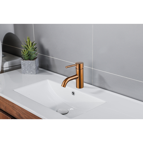 Fortifura Calvi Wastafelkraan - 14.8cm - opbouw - PVD - geborsteld koper SW970031