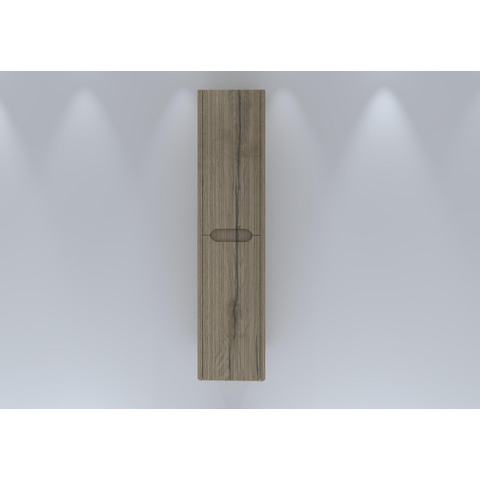 H&R badmeubelen Juice Hoge Kast - 40x35x170cm - met ronde hoeken - 3D-front - 2 deuren - linksdraaiend - french oak SW875831